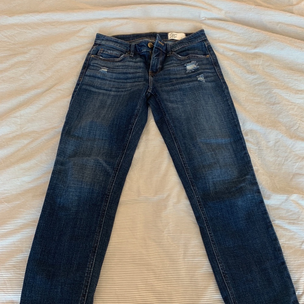 Cosmic Blue Love Denim Jeans (Size: 27).